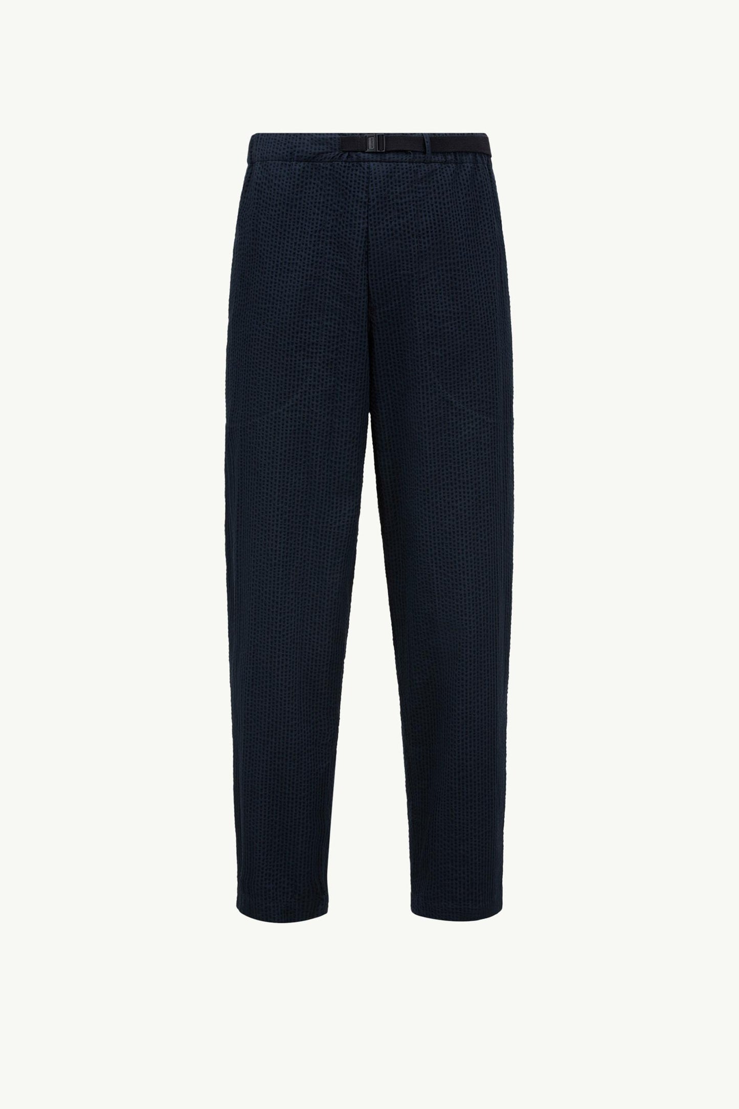 Belted Seersucker Trousers