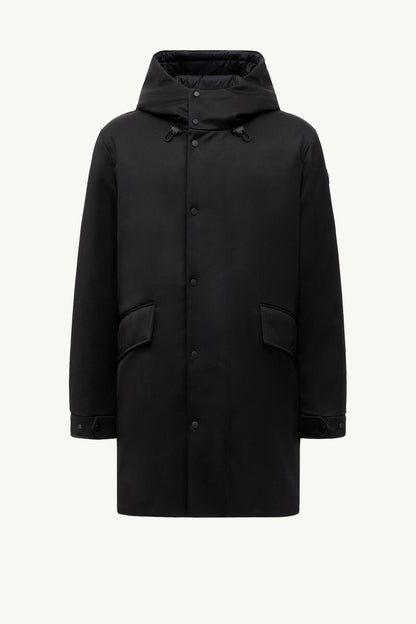 Merri Reversibe Wool Hooded Long Down Jacket