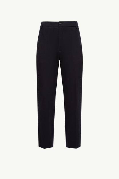 Cotton Blend Tailored Trousers