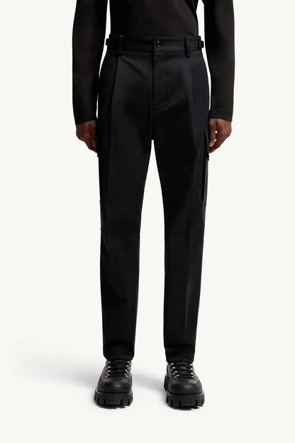 Cotton Gabardine Cargo Trousers