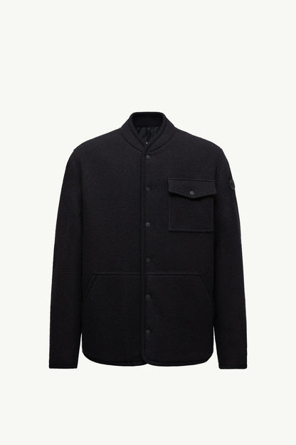 Wool Boucle Shirt Jacket