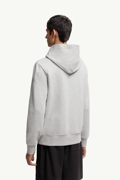 Embroidered Mountain Logo Cotton Hoodie