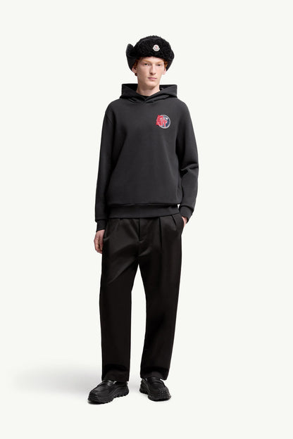 Star Logo Patch Cotton Hoodie