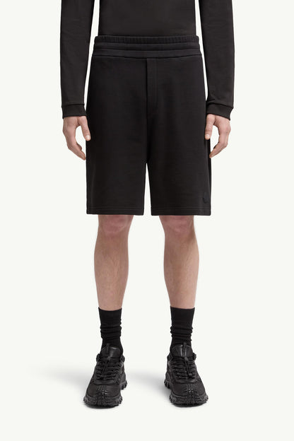 Logo Patch Cotton Shorts