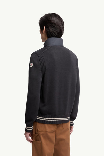 Padded Cotton Cardigan