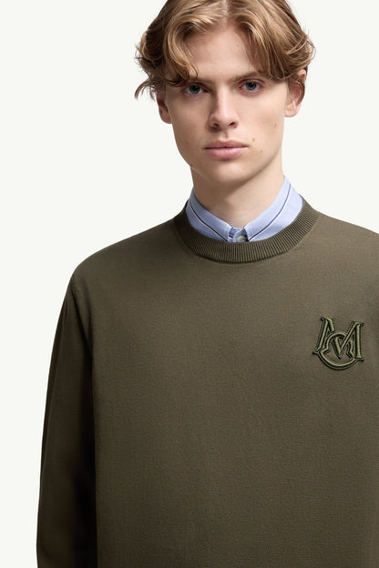 Embroidered Monogram Cotton Jumper