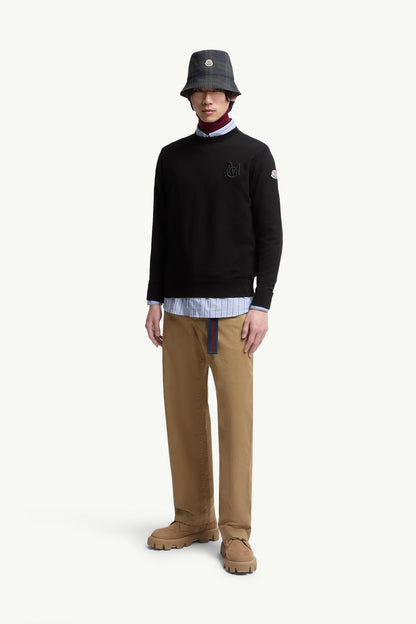 Embroidered Monogram Cotton Jumper