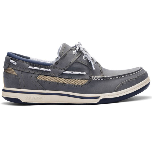 Nubuck Triton à trois œillets - Ardoise et taupe