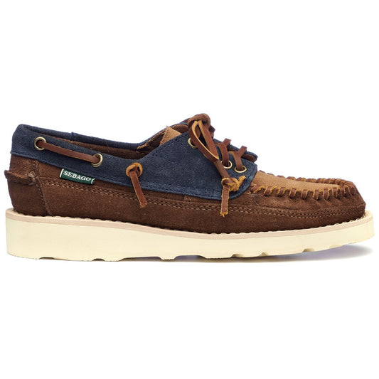 Femme Cayuga - Bleu marine, cognac et marron foncé