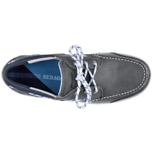 Nubuck Triton à trois œillets - Ardoise et taupe