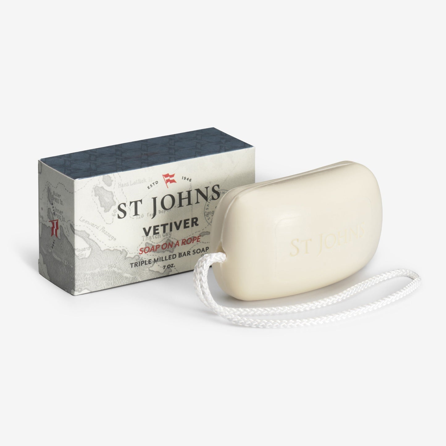 Sapone Sebago x St John's su una corda - Vetiver