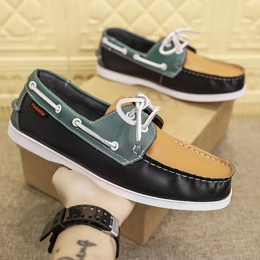 vintage Nubuck Shoes - Navy Blue