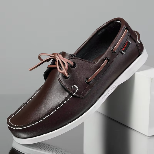 Heritage Waxed Shoes - Brown