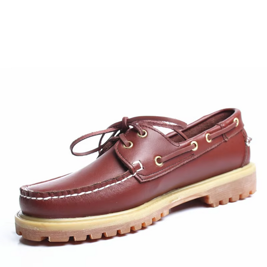 vintage Leather Shoe-Brown Burgundy
